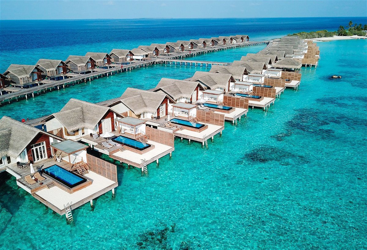 The Coralarium is located across from the longest pool in the Maldives