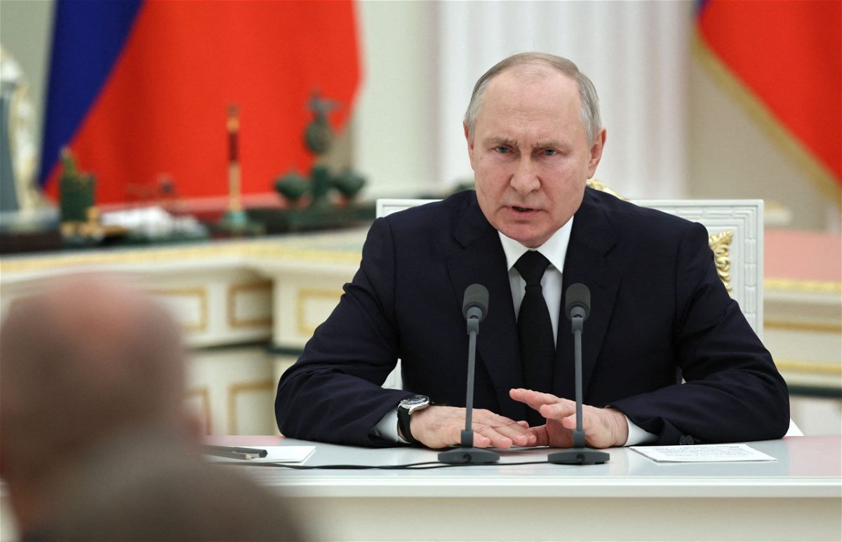 Vladimir Putin held meetings at the Kremlin on June 27.