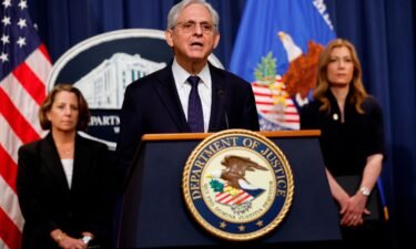 Attorney General Merrick Garland speaks at a news conference on June 23 in Washington.