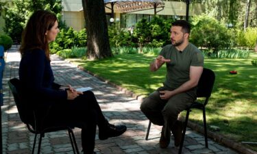 Ukrainian President Volodymyr Zelensky talks to CNN's Erin Burnett on July 2.