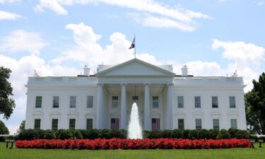 A view of the White House on July 4