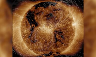 Scientists used computer models and data from NASA's Solar Dynamics Observatory to generate a view of the sun's complex magnetic field in August 2018.