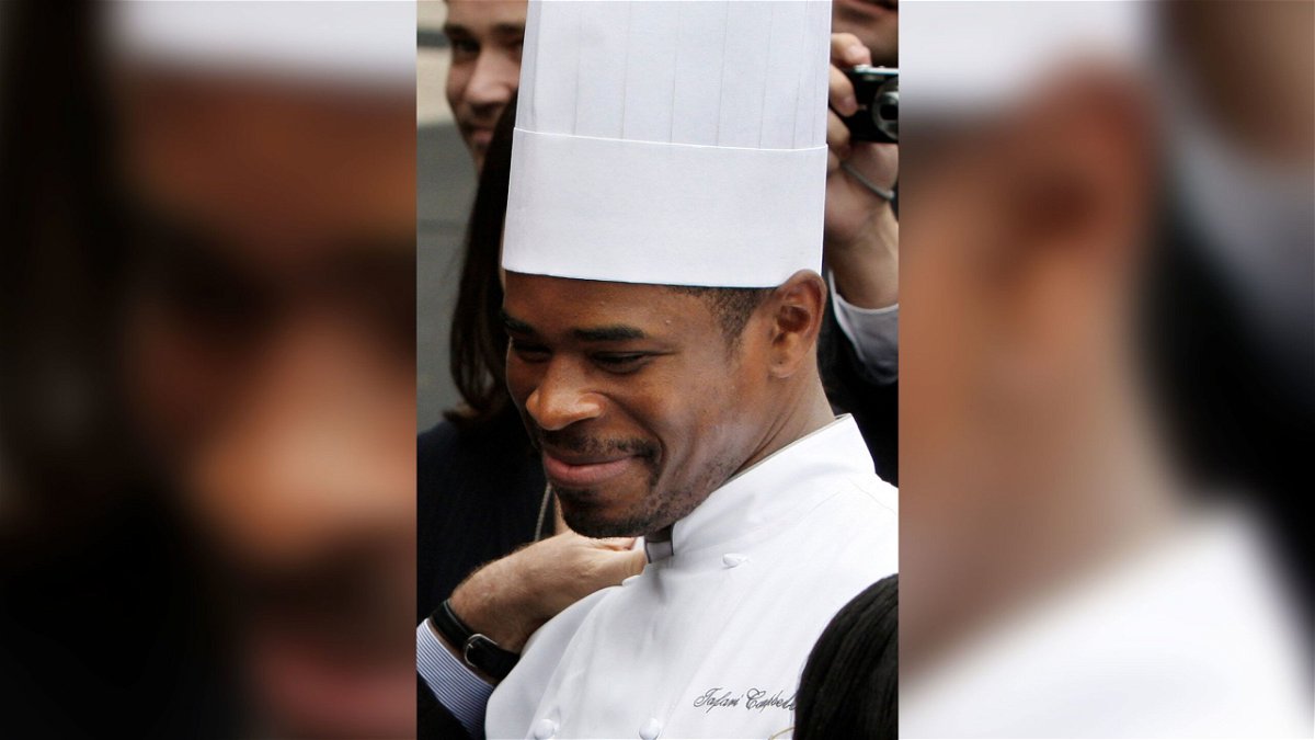 White House Chef Tafari Campbell seen in 2008 on the South Lawn of the White House. The former White House chef who was working for the Obama family was found dead Monday in a pond on the south shore of Martha’s Vineyard