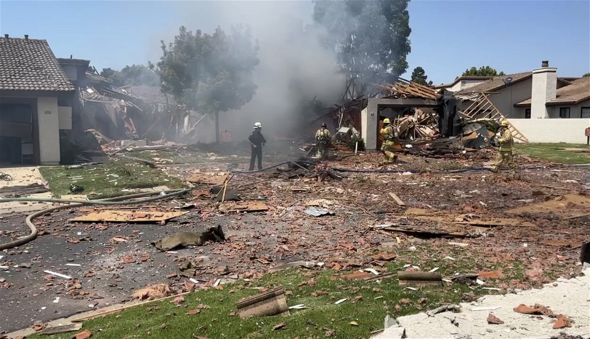 Explosion and fire destroy Hancock Village home in Santa Maria