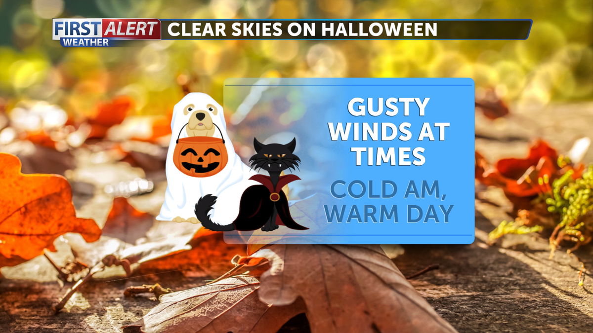 Dress for a warm day and cold night this Halloween