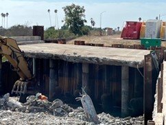 Caltrans work to replace the San Jose Creek Bridge on State Route 217 continues this week, the SR 217 project will demolish the northbound bridge. 