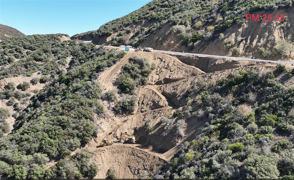 Caltrans Repairs to State Route 33 in Ventura County are Progressing