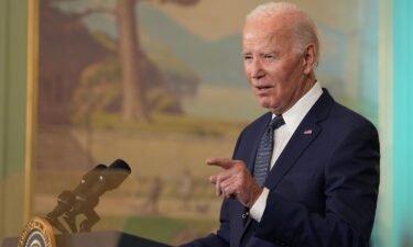 President Joe Biden speaks during a news conference after his meeting with China's President President Xi Jinping at the Filoli Estate in Woodside