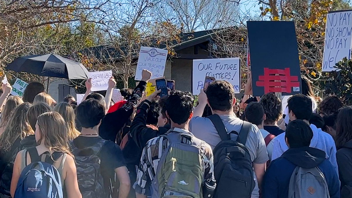 Hundreds Of Students At Dos Pueblos High School Walked Out Of Class And ...