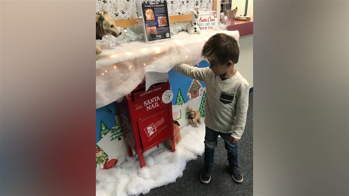 Santa Mail: Levi Holt of Paso Robles slips his letter to Santa into the magical mailbox in the Centennial Park main lobby.  All children who mail letters between Thursday, December 7 and Thursday, December 21 between 9 a.m. and 5 p.m. will receive a special treat bag courtesy of Santa’s elves.  For more information about this and all other activities happening at Centennial Park this holiday season, please visit prcity.com/recreation or contact recreation services at 805. 237.3988.