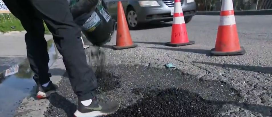 <i>KCAL via CNN Newsource</i><br/>The City of Compton has ordered residents to stop fixing potholes on their own.