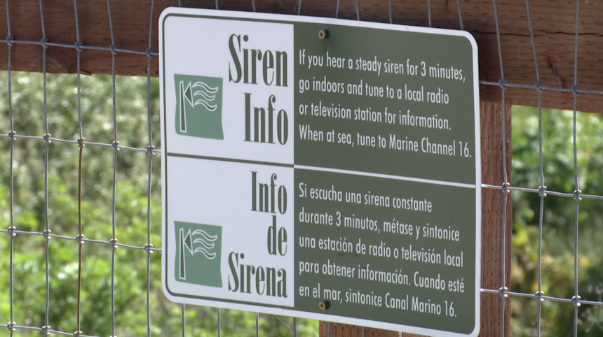 SLO Early Warning System Sign