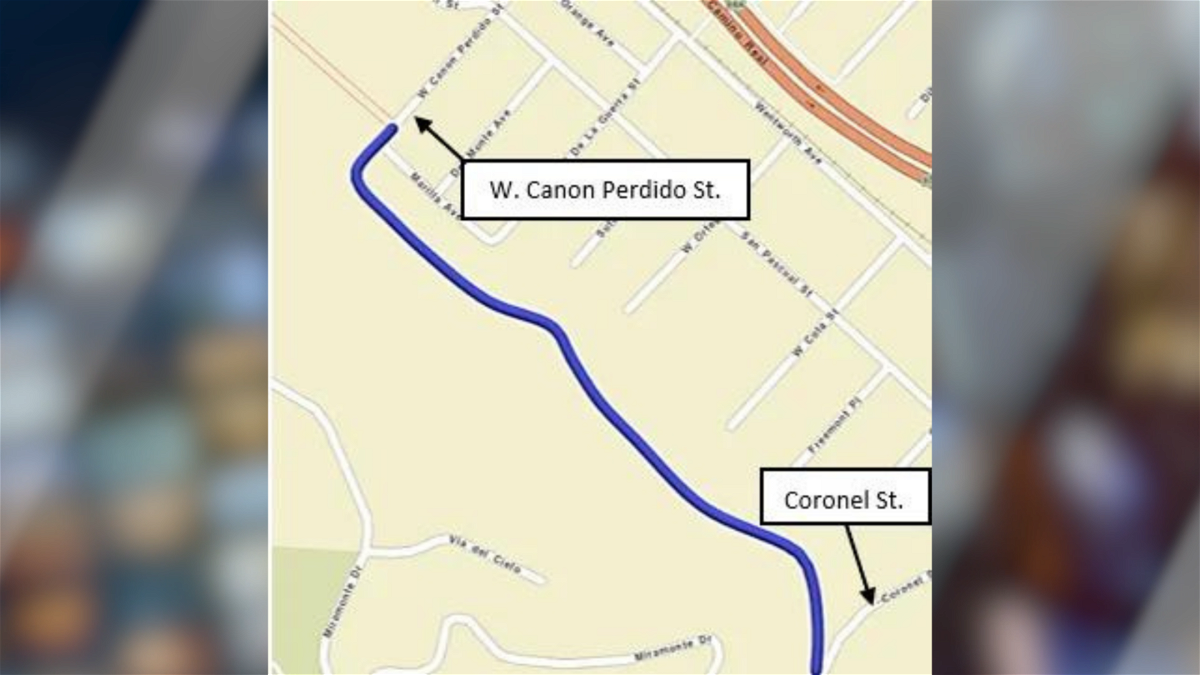 Loma Alta Drive was closed to traffic in October 23 for storm preparations.