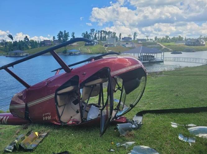 <i>Marshall County Rescue Squad/WSIL via CNN Newsource</i><br/>One person was injured after a helicopter crash over the weekend in western Kentucky.