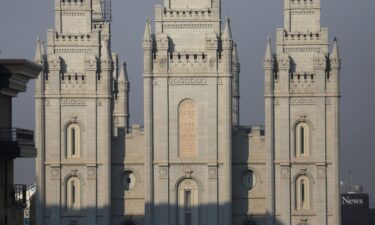 The Salt Lake Temple of The Church of Jesus Christ of Latter-day Saints is pictured on October 7