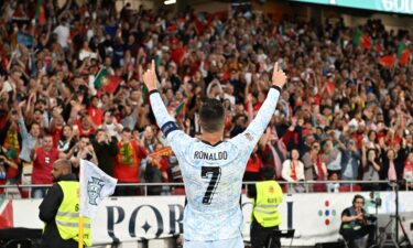 Cristiano Ronaldo is overcome with emotion after scoring his 900th career goal.