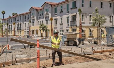 Housing for veterans is under construction in July at the VA campus in West Los Angeles.