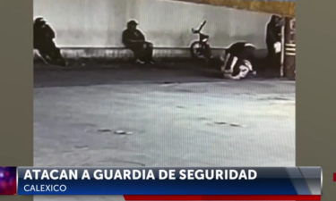 Aparente Indigente ataca a guardia de Seguridad en Calexico