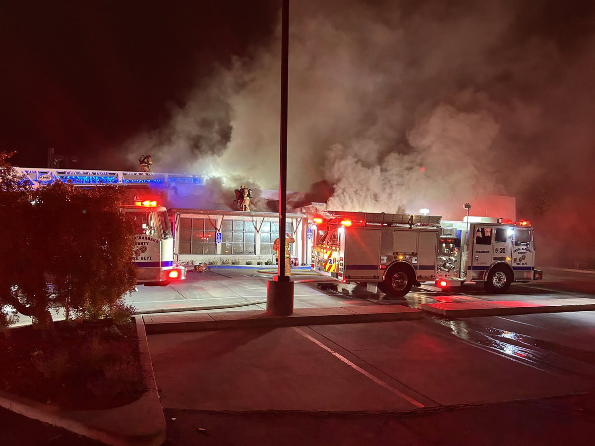 Firefighters put out fire at Fire and Vice pizzeria in Buellton early Monday morning