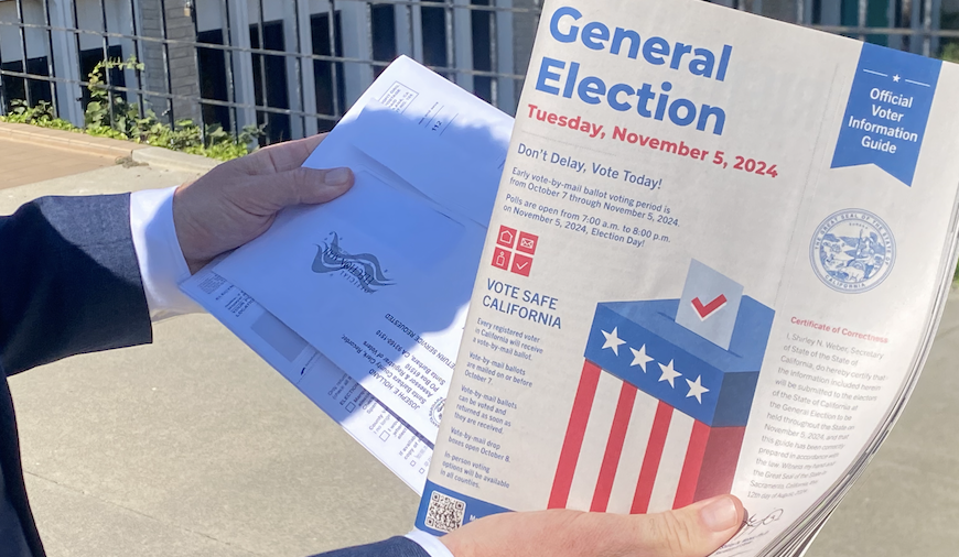 Ballots are going out for the upcoming general election. 241,000  will be out this week in Santa Barbara County.