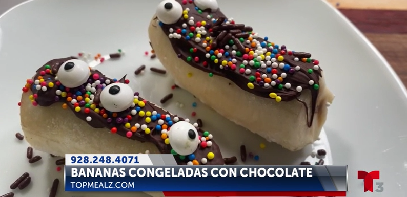“Receta de Bananas Congeladas de Halloween” con Chef Lucy