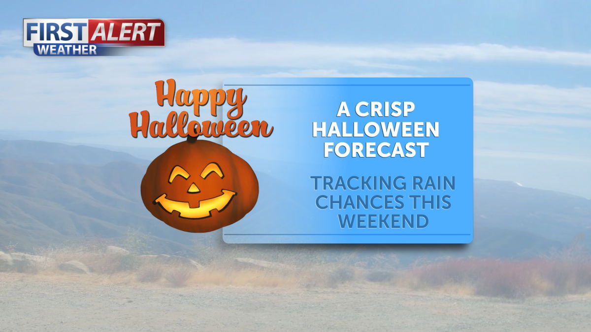 Crisp and chilly temperatures for Halloween on Thursday