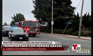 Peatón es arrollado en Watsonville