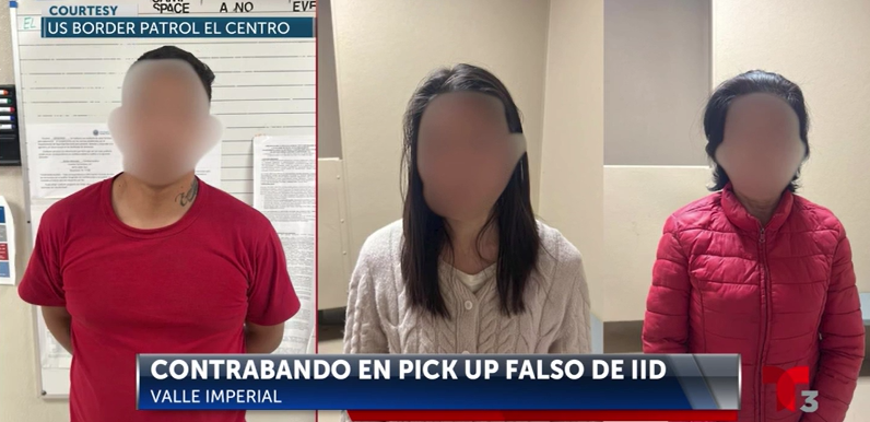 Contrabando de Personas en Pick Up de IID falso