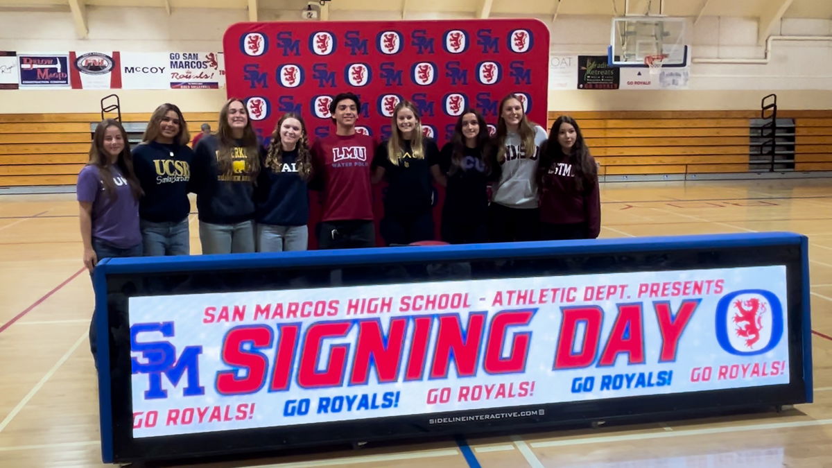 San Marcos celebrates 10 student-athletes headed to the next level
