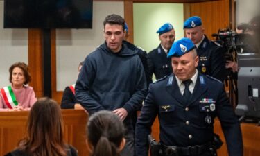 Filippo Turetta enters the court News Cecchettin murder verdict on December 3