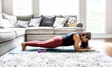 Maintain proper form when doing a plank. Make sure your back isn't arched and your butt doesn't stick up in the air.