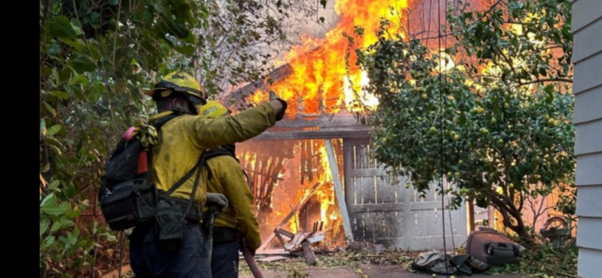 Mutual aid firefighters from the Central Coast recall the first explosive hours on the Palisades and Eaton fires