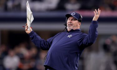 Mike McCarthy reacts to a play during a Dallas Cowboys home game in December against the Cincinnati Bengals.