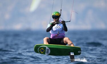 Bruno Lobo competes in last year's Olympics at Marseille Marina.