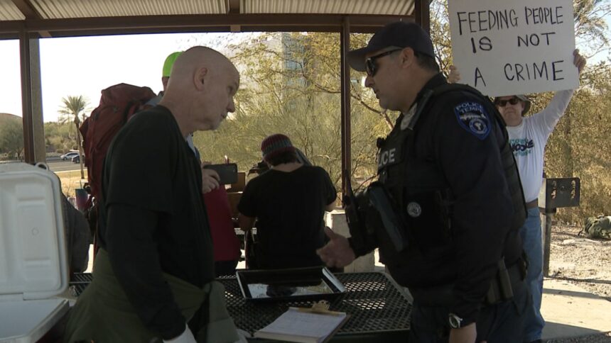 Police cites man for feeding people experiencing homelessness without a permit