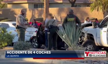 Una persona arrestada bajo sospecha de DUI después de un accidente de cuatro vehículos en La Quinta