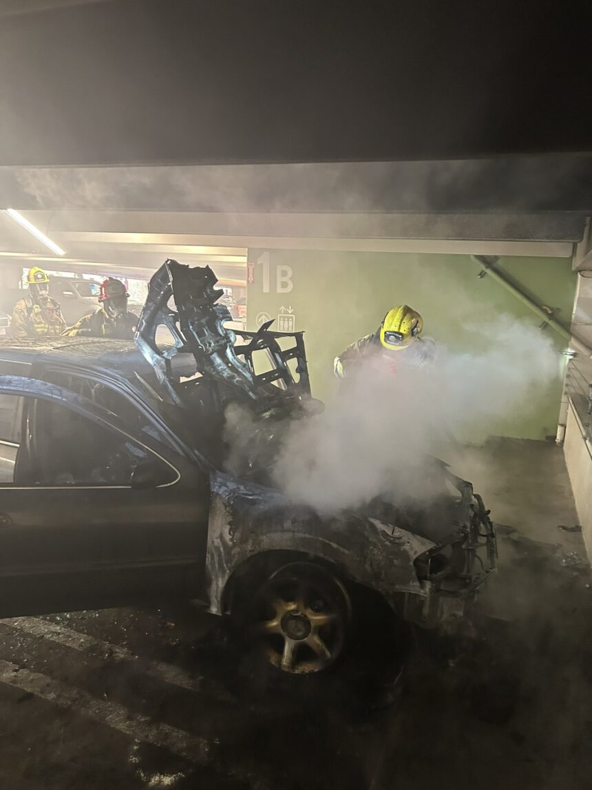 Fire crews successfully put out car fire at Chumash Casino self-parking structure Monday morning