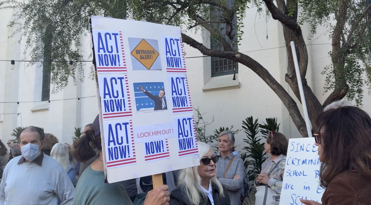 Emergency Town Hall "Stop the Coup" held at Unitarian Society Santa Barbara attracted hundreds of people