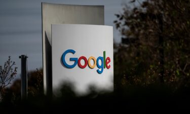 Signage at the Google headquarters in Mountain View