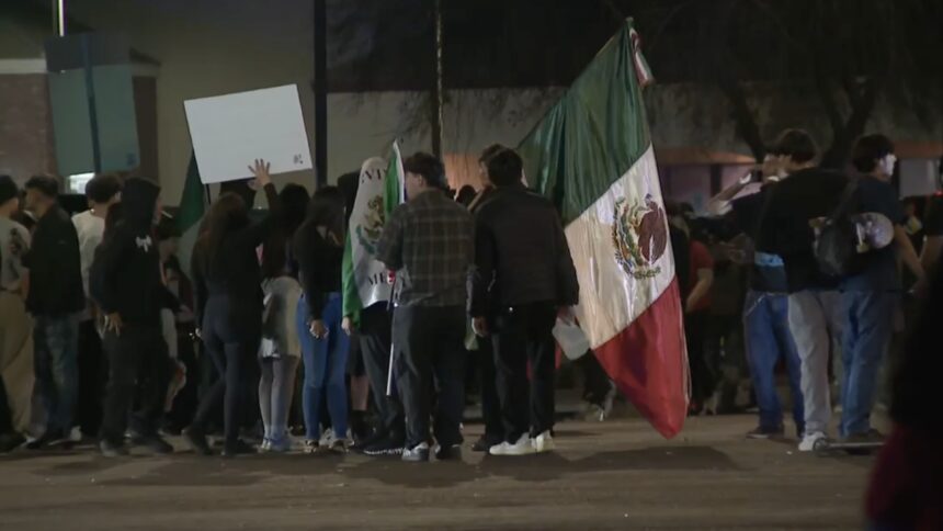 PD: Police vehicle briefly stolen amid immigration policy protest