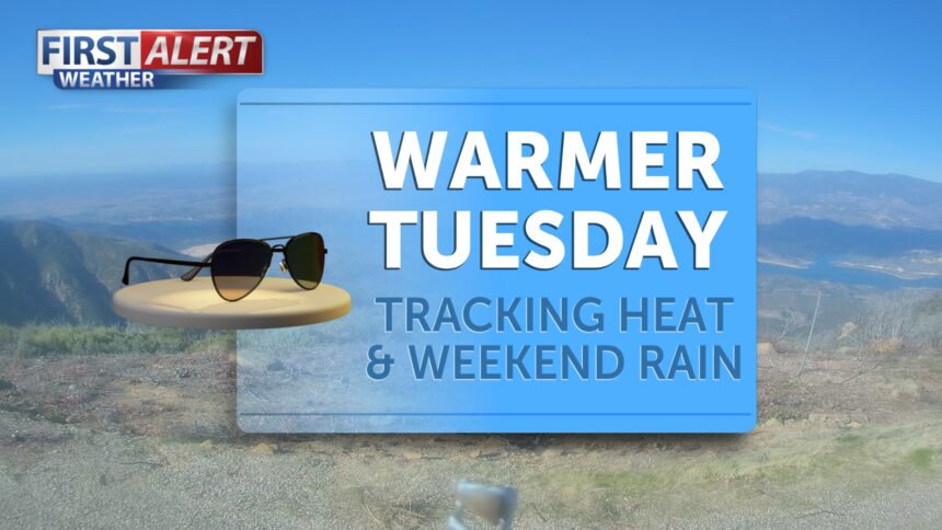 Warmup Tuesday, heat peaks midweek