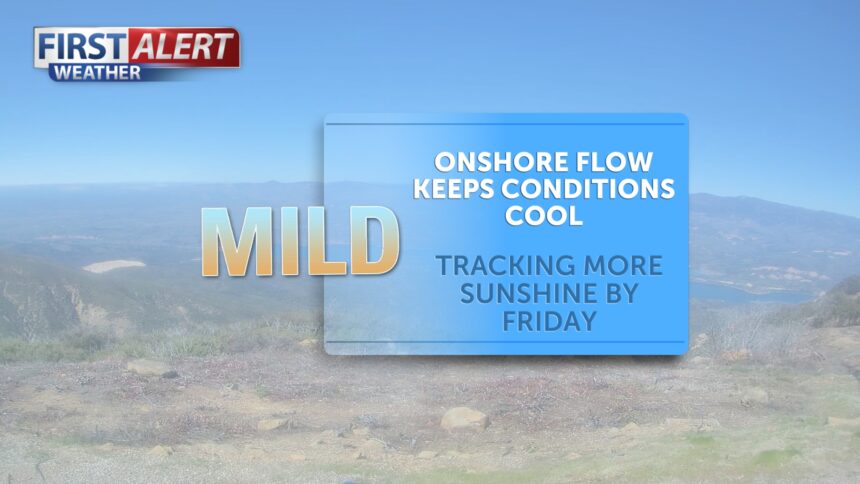 Overcast skies for the coasts again on Thursday, better clearing by the afternoon