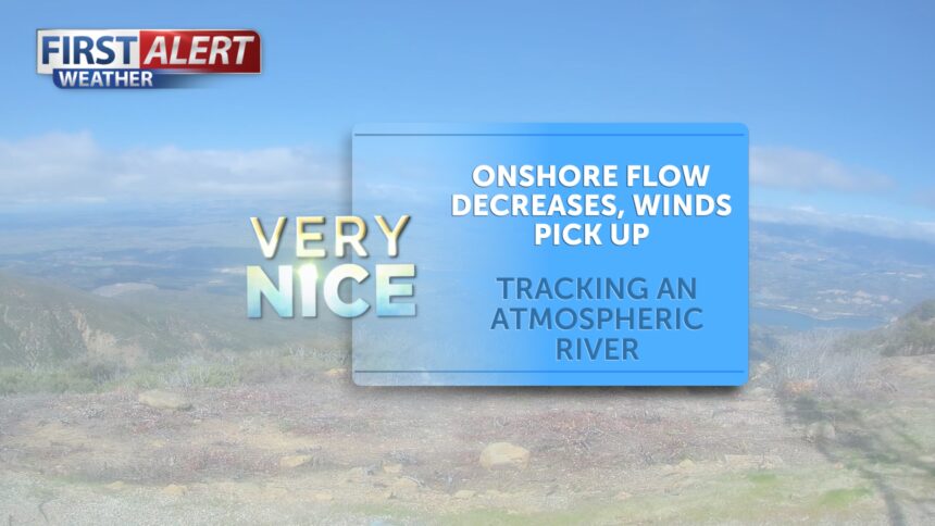 More sunshine on Friday, tracking an atmospheric river