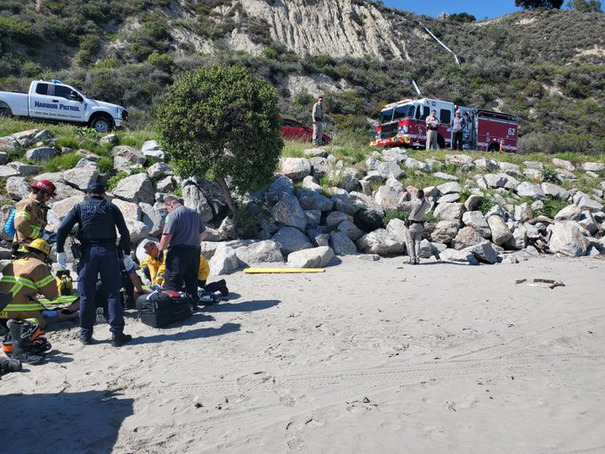 Motorcyclist transported with moderate injuries after single-vehicle crash on Avila Beach Drive