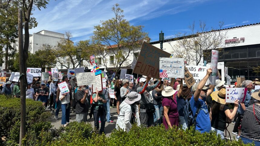 Protestors speak out across Central Coast Saturday afternoon