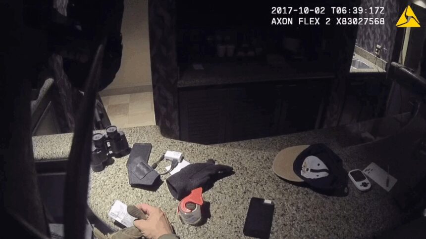 Newly obtained video: Gunman’s room moments after gunfire stops in 2017 mass shooting