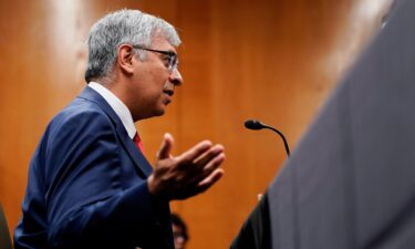National Institutes of Health Director Dr. Jay Bhattacharya faced questions from the Senate Appropriations Committee on Tuesday.