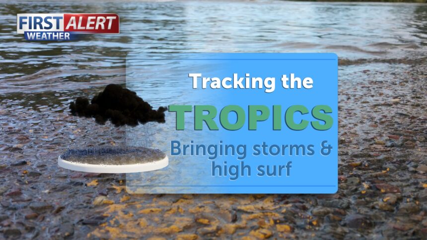Tropical impacts bring hazardous surf & storms