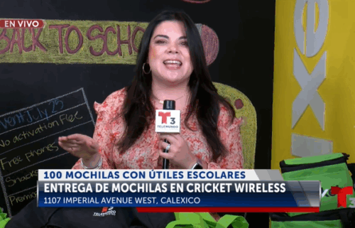 Cricket Wireless Calexico y Telemundo 3 donaron más de 100 Mochilas