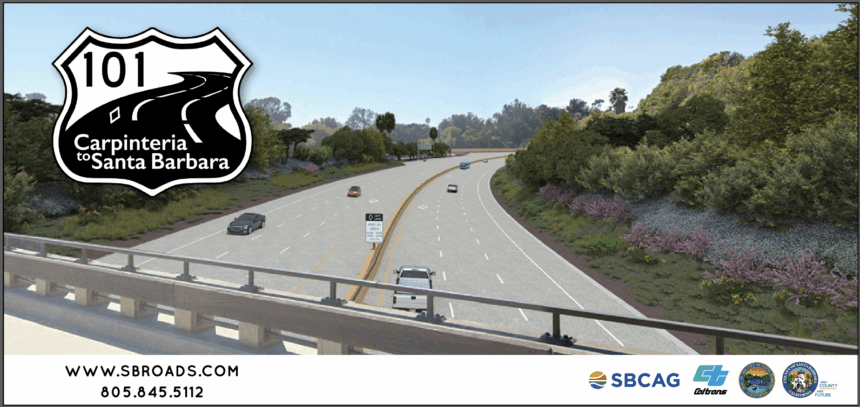 Highway 101 Traffic to Shift Southbound between Montecito and Santa Barbara this Weekend
